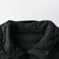 thumbnail image 4 of Mrmaere Men's Hooded Quilted Puffer Jacket Zippered Pocket Warm Insulated Coat for Winter Casual & Outdoor Wear Black L, 4 of 8