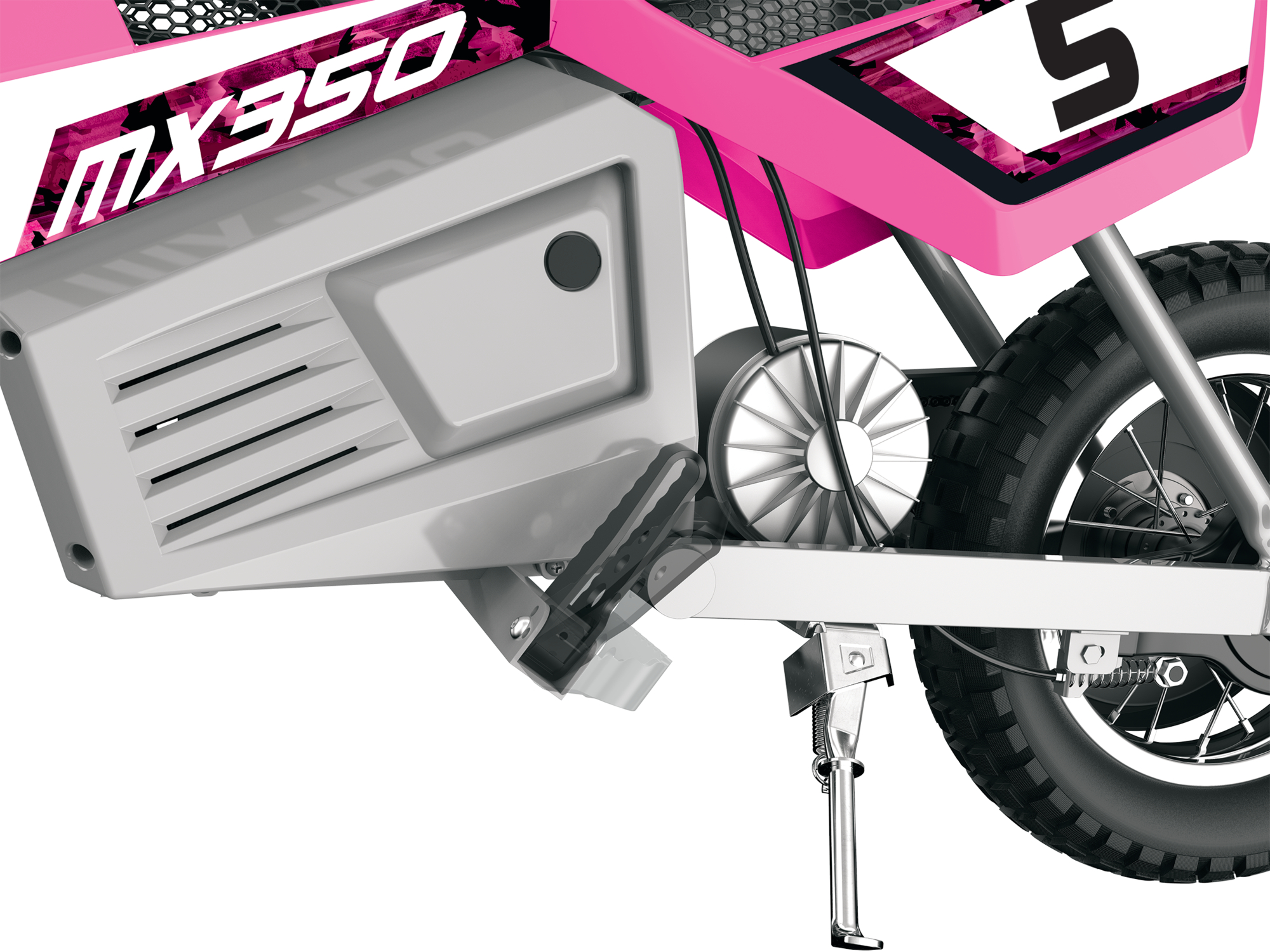 Razor Dirt Rocket MX350 - Pink, up to 14 mph, 24V Electric-Powered Dirt Bike for Kids 13+ - image 5 of 10