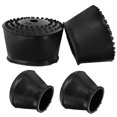 thumbnail image 4 of FUTUREORYY Ladder Pads for Ladder 4Pcs Rubber Black Round for Worker Safety 7.5x3in, 4 of 6