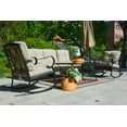 thumbnail image 2 of Direct Wicker 5-Piece Patio Conversation Set Outdoor Sectional Rattan Sofa Rocking Chairs Set, Beige, 2 of 7