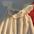 thumbnail image 4 of Robes d'Été pour Fillette, Robes Trapèze pour Fille, Robe Sans Manches Beige pour Filles, Robe de Demoiselle d'Honneur, 4 of 4