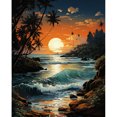thumbnail image 2 of Kit Pintura Paisaje Marino Con Diamante AB Parcial Taladro 45x55cm, 2 of 9