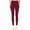 Red, variant on Brondbend Best Yoga Pants for Women Workout Leggings for Women Elastic High Waist Belly Control Workout Trousers Pocket Solid Color Stylish Tights Slim Fit Holiday Fitness Jogger Black