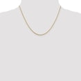 thumbnail image 2 of Diamond2Deal 14K Yellow Gold 1.3mm Loose Rope Chain Necklace for Women 18", 2 of 6