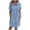 A-Blue361, variant on Button Down Shirt Dress for Women Collared Short Sleeve Pocket Casual Daily Dress