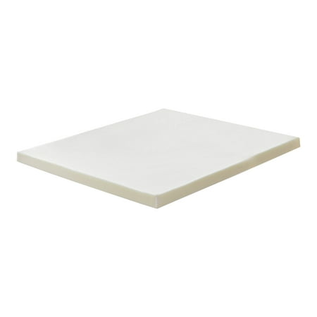 UPC: 0607353605243 | Continental Sleep 1-inch High Density Medium Firm Foam Mattress Topper Full Yellow