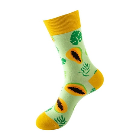 

Lawor Socks For Men&Women Women Mens UniGifts Printed Casual Winter Warm Cotton Socks Knit Soft Long Socks Green One Size