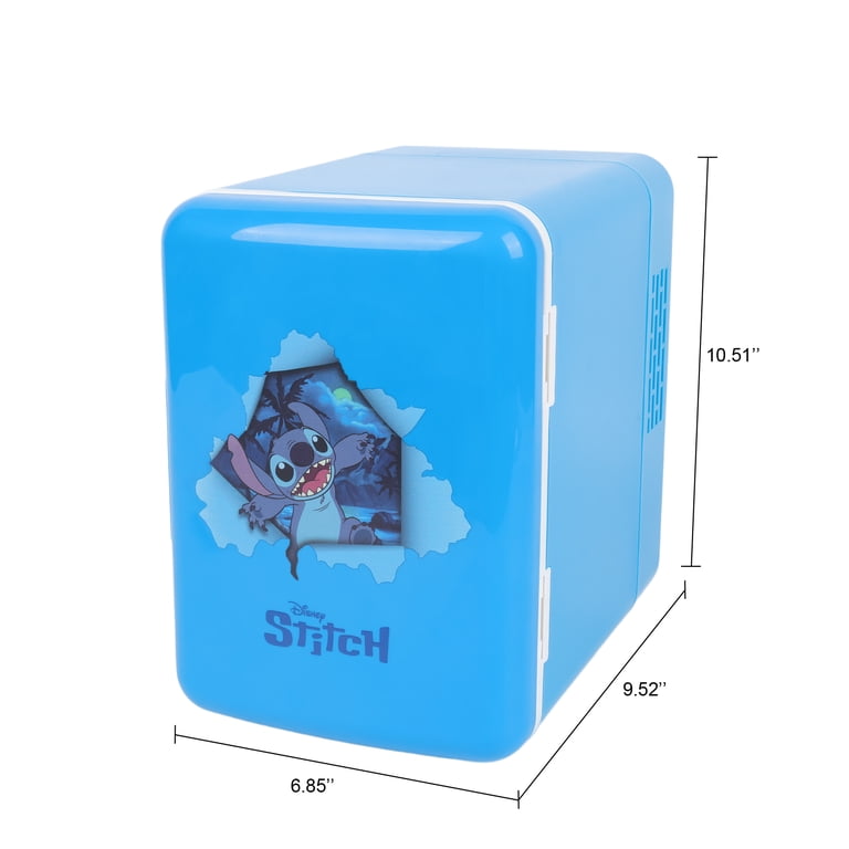 Disney's Stitch 4L 6-Can Mini Fridge, Blue - Walmart.com