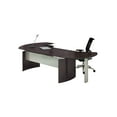 thumbnail image 3 of Mayline Medina Curved Desk Extension (Left) in Mocha, 3 of 3