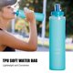 thumbnail image 4 of Bolsa De Agua Plegable De Tpu Suave, Botella De Agua Suave Para Exteriores De 400Ml, Bolsa De Agua Corriente Para Deportes, Camping Y Senderismo Vogacara OD016409-01, 4 of 6