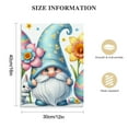 thumbnail image 2 of JEUXUS Easter Gnome And Bunny Canvas Painting Wall Art Colorful Easter Egg Poster Print Artwork Picture for Bedroom Room Decor Frame-1-1, 2 of 5