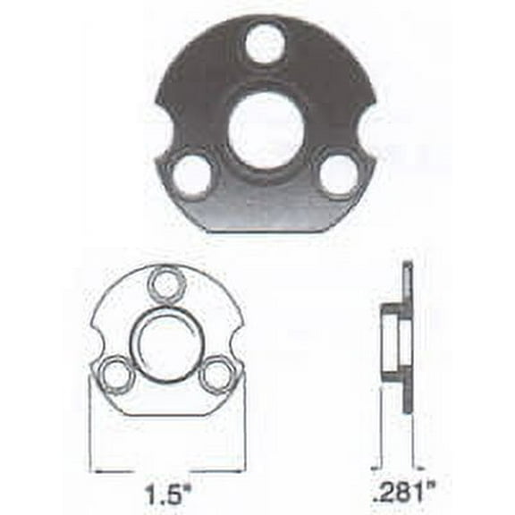 Baldwin 5097009N Estate Backplate, Unfinished Brass