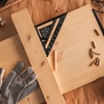 thumbnail image 4 of Carpenter Square, Aluminum Alloy Rafter Square, Sae & Metric Dual Scale Carpenter Measuring Layout Tool, 0-90° Protractor Cast Triangle Ruler Protractor for Woodworking Carpentry, 4 of 9