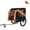 Black+Orange, variant on Large Folding Bike Trailer for Dogs, 120LB Capacity, Waterproof Dog Bike Trailer with Durable Steel Frame, All-Terrain Pet Carrier for Cycling, Jogging, Camping, Outdoor, Black Orange