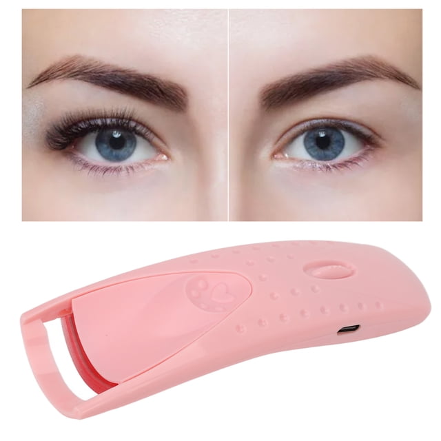 Recourbe-cils Électrique Chauffant Longue Durée en Silicone Type C Rechargeable pour Fille