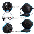 thumbnail image 4 of Padded Kayak Seat Cushion with Back Support and Adjustable Straps for Boating Canoeing Kayaking Fishing, 4 of 7