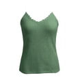 thumbnail image 2 of gbyLJF V Neck Tank Tops for Women Tank Tops for Woman High Neck Tank Tops for Women Women Shirts Summer, 2 of 8