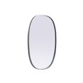 thumbnail image 5 of Metal Frame Oval Mirror 20x30 Inch in Silver, 5 of 7