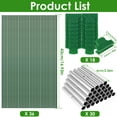 thumbnail image 4 of Greenhouse Hoops Frame Tunnel Kit 17 Inches Long Detachable Garden Hoops Rust-Free Fiberglass Garden Support Frame with 18 Clips for Netting Raised Beds Garden, 4 of 11