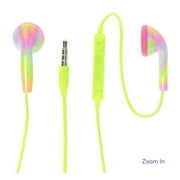 Neon Tie Dye Ear Buds with Microphone