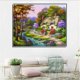 thumbnail image 5 of Bosque casa paisaje pintura de diamantes de imitación paisaje cristal punto de cruz decoración del hogar imagen de diamante Sweethay JJ14138-03, 5 of 6