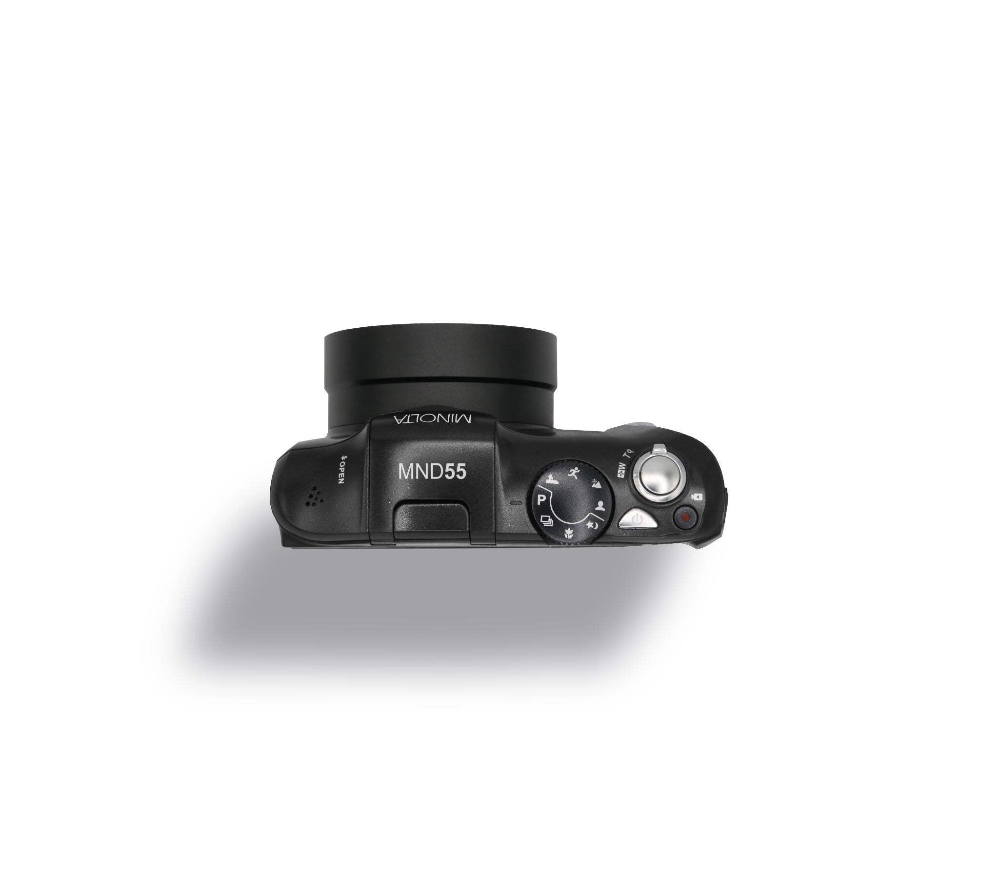 Minolta MND55-P 64 MP Autofocus & 4K Ultra HD Digital Camera with Wi-Fi - Purple