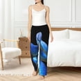 thumbnail image 4 of Fotbe Blue Viper Snake Pantalones de Pijama para Mujer, Pantalones de Dormir, Pantalones Pj con Cordón y Bolsillos-XX-Large, 4 of 6