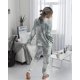 thumbnail image 5 of Conjunto De Pijama De Dos Piezas Para Mujer Sudadera De Manga Larga Con Teñido Anudado Y Pantalones Largos Ropa De Dormir，XL TUNC Sencillez, 5 of 5