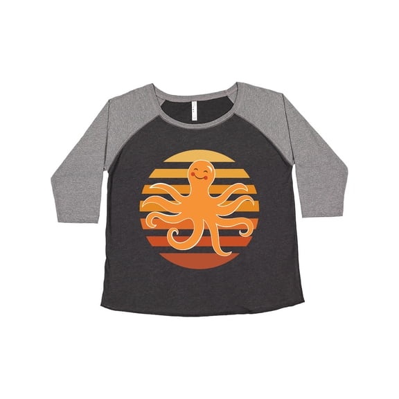 Inktastic Octopus Ocean Sunset Women's Plus Size T-Shirt