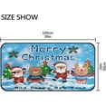 thumbnail image 3 of GZHJMY Kitchen Rugs,Merry Christmas Non Slip Washable Cushioned Carpets Polyester AntiFatigue Comfort Porch Floor Mat Doormat Christmas Decoration, 39"x20", 3 of 6