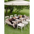 thumbnail image 4 of Outdoor Tablecloth with Umbrella Hole for Patio/Picnic/Party/Camping, Brown Bear Cabin Waterproof Table Cloth Rectangle Table Cover Washable, Vintage Pine Tree Brown Buffalo Plaid (60"x 102"), 4 of 9
