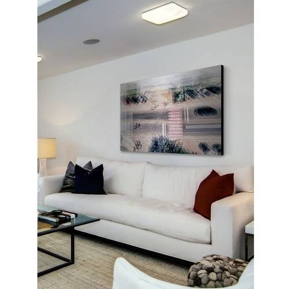 "Above the Walls" Painting Print on Brushed Aluminum