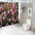 thumbnail image 6 of JEUXUS Dahlia Pictures Durable and Washable Shower Curtain, Multiple Sizes White, 6 of 6