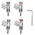 thumbnail image 2 of 4pcs BA1403R Banana Plug,Locking Rhodium Plated Speaker Banana Connectors,Double Screw Lock, Contact And Wear Resistance,for Speaker,Wire AV Receiver,Amplifiers, 2 of 8