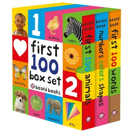 First 100 Board Book Box Set (3 Books)