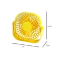 thumbnail image 3 of Fwttom Desk Fan, Usb Desk Fan, Mini Fan Portable, 2 Speeds Desktop Table Fan, Plug in Power Fan, Rotation Strong Wind, Quiet Personal Small Fan for Home Desktop Office Travel, 3 of 7
