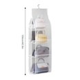 thumbnail image 2 of Organisateur de Sac Suspendu Anti-Poussière, Organisateur de Sac à Main Suspendu Pliable Transparent, Sac de Rangement Suspendu pour Garde-Robe, Sac à Main Lavable, Support de Rangement pour Garde-Robe, 2 of 6