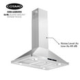 thumbnail image 3 of 36 in. Lumin Collection Ductless Island Range Hood, Soft Touch Controls, LED Lights, Stainless Steel, 3 of 13