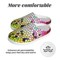 thumbnail image 6 of Lsque Colorful Tie Dye Stained Glass 3 Pattern Womens Comfort Cotton on Scuff With Memory Foam and Anti-skid Sole Slipper-35/36, 6 of 7
