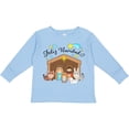 thumbnail image 3 of Inktastic Feliz Navidad Cute Nativity Scene Boys or Girls Long Sleeve Toddler T-Shirt, 3 of 5