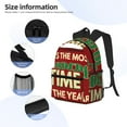 thumbnail image 5 of Picia It's The Most Wonderful Time Of The Year Large Capacity Backpack Classic Style Backpack Casual Backpack Water-Resistant School Work Travel Outdoor Backpack, 5 of 8