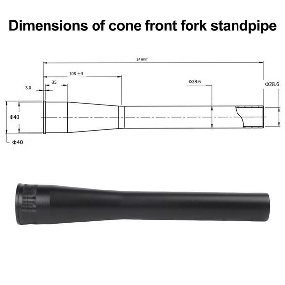 Lylong Alloy Bike Fork Steerer Tube 247Mm Replacement For Mountain Road Bicycles