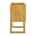 thumbnail image 4 of Teak Bathroom Cabinet 23.6"x15.7"x29.5" - Solid Wood Storage Organizer - Freestanding Bathroom Cupboard with Ample Space - Natural Finish Brown, 4 of 9