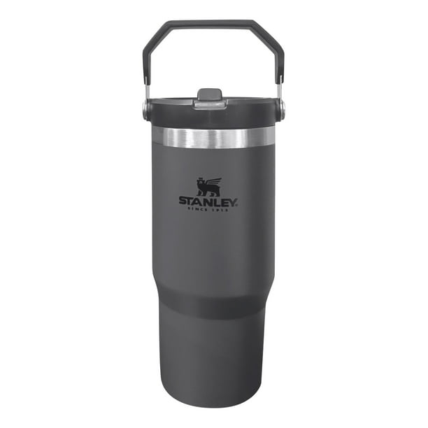 30oz Stanley Termo Vaso Acero Inoxidable Doble Capa, Vaso de acero inoxidable aislado al vacío, con agarradera y popote, termo para bebidas calientes y frías, Vaso de Viaje para (30oz)
