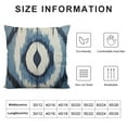 thumbnail image 5 of COMIO  Boho Moorish Style Farmhouse Sofa Pillowcase Blue Grey Kilim Turkish Ikat White Cushion Cover Traditional Chinese Chinoiserie Pillowcases with Zipper for Sofa Couch, 5 of 5