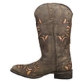thumbnail image 3 of Roper Womens Belle TooledInlay Square Toe Cowboy  Casual Mid Calf Boots, 3 of 5
