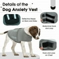 thumbnail image 4 of IDOMIK Dog Anxiety Jacket Adjustable Dog Calming Vest for Fireworks Travel Separation Dog Anxiety Relief Shirt for Small Dogs(Gray XL), 4 of 7