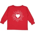 thumbnail image 3 of Inktastic Heart Valentine Day Girls Girls Long Sleeve Toddler T-Shirt, 3 of 5