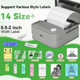 thumbnail image 2 of Mini impresora de pegatinas Label Maker Miouca Bluetooth, gris, 2 of 8