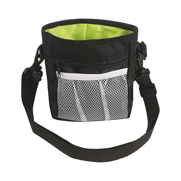 Dog Treat Pouches for Pet Training with Magnetic Closure Treat Pouches for Pet Training,Large Dog Treat Training Pouch and Dog Clicker,Training Treat Pouch Built-in Poop Bag Dispenser(6"×7",Black)